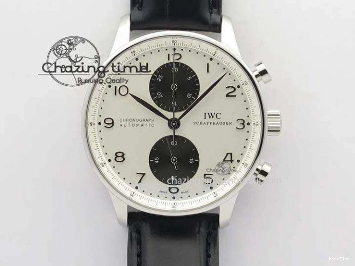 MIROTIME 0331 Portuguese Real PR IW500127 RG ZF 1:1 Best Edition Grey Red Dial On Brown Leather Strap A52010 V AllSeason 7331